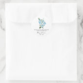 Forget me not Memorial Funeral Seed Packet Ronde Sticker (Tas)