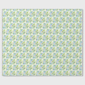 Forget-Me-Nots and Daisies Floral Cadeaupapier (Vlak)