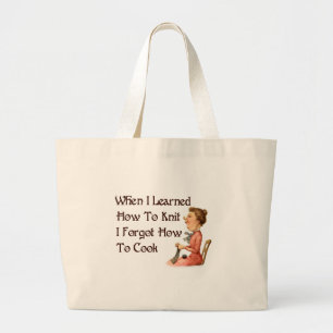 Forgetful Knitter Grote Tote Bag