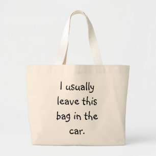 Forgetful Shopper 5 Grote Tote Bag