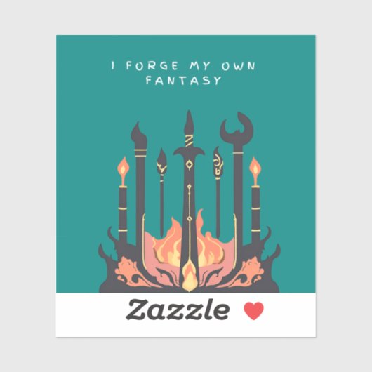 Forging Fantasy vanaf nul Sticker (Vel)