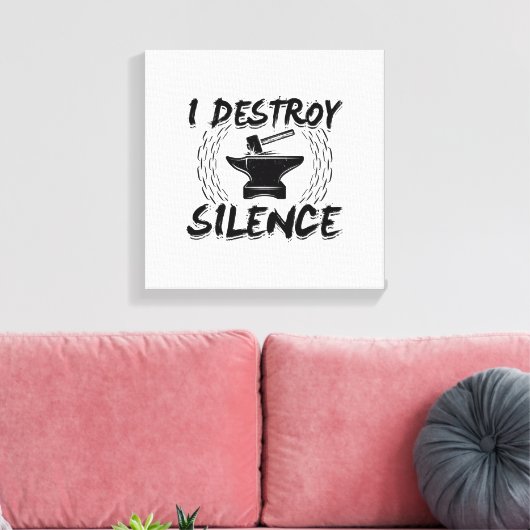 Forging Hobby | Blacksmith Craft Work Forge Gift Canvas Afdruk (Insitu (Woonkamer))