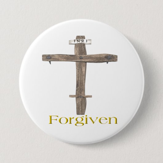 Forgiven Ronde Button 7,6 Cm (Voorkant)