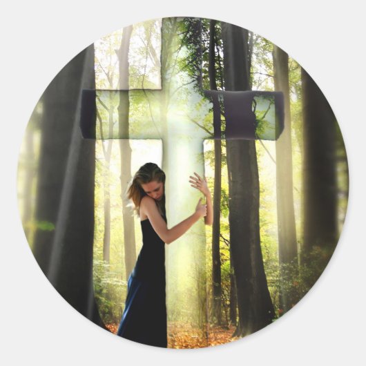 Forgiven Ronde Sticker (Voorkant)