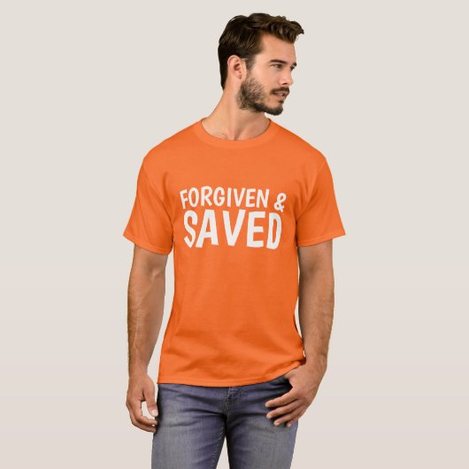 FORGIVEN & SAVED, Christelijke T-shirts en sweatsh (Voorkant volledig)