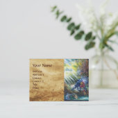 FORGOTTEN ROOS Fighting Knight,Devil,Parchment Visitekaartje (Staand voorkant)