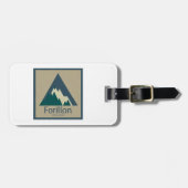 Forillon Nationaal Park Rustiek Bagagelabel (Voorkant horizontaal)