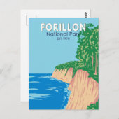 Forillon National Park Canada  kunst Briefkaart (Voorkant / Achterkant)