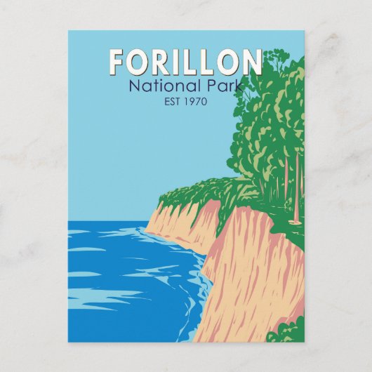 Forillon National Park Canada  kunst Briefkaart (Voorkant)