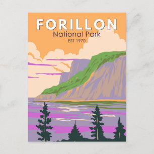 Forillon National Park Canada Travel Art Briefkaart