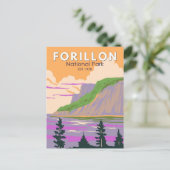 Forillon National Park Canada Travel Art  Briefkaart (Staand voorkant)