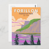 Forillon National Park Canada Travel Art  Briefkaart (Voorkant / Achterkant)