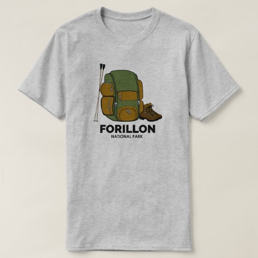 Forillon National Park rugzak T-shirt (Design voorkant)