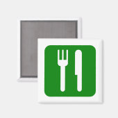 Fork en Knife Magnet Magneet (Voorkant / Achterkant)
