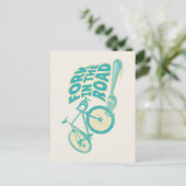 Fork in de weg Grappige fiets Briefkaart (Staand voorkant)