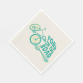 Fork in de weg Grappige fiets Servet (Hoek)