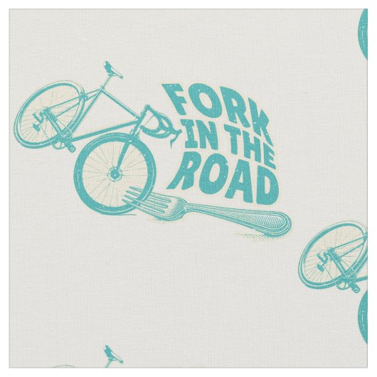 Fork in de weg Grappige fiets Stof (Close Up)
