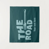 Fork in de weg typografie wandkleed (Voorkant)