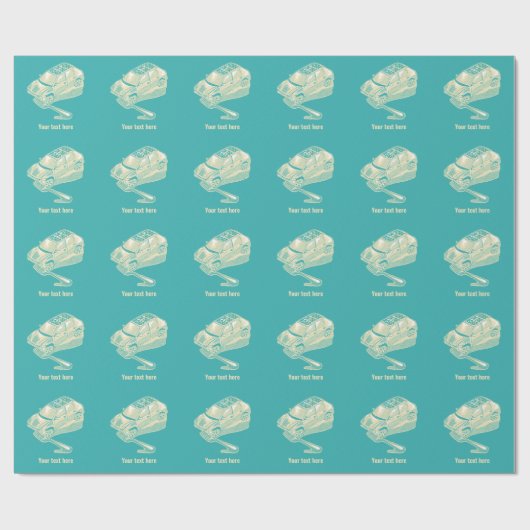 Fork in het verkeersongeval cadeaupapier (Vlak)