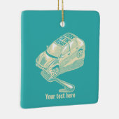 Fork in het verkeersongeval keramisch ornament (Rechts)