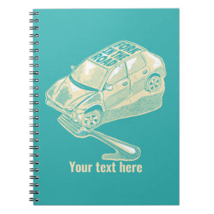 Fork in het verkeersongeval notitieboek