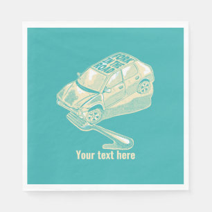 Fork in het verkeersongeval servet