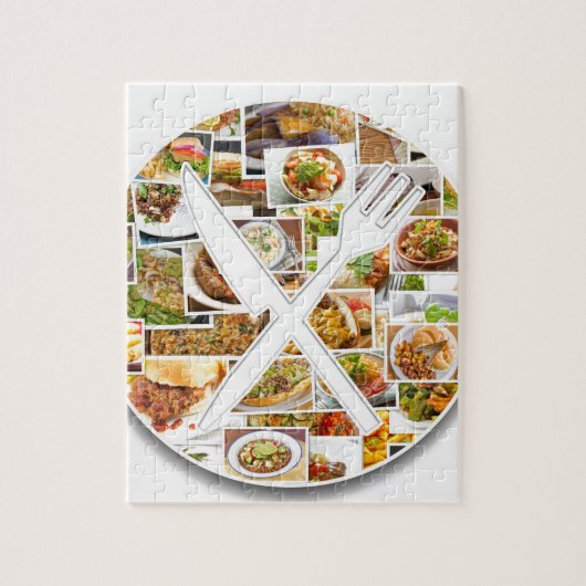 Fork Knife Foods Legpuzzel (Verticaal)