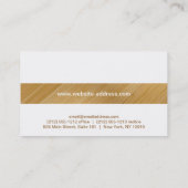 FORK & KNIFE LOGO op BAMBOE WOOD Visitekaartje (Achterkant)