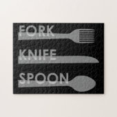 Fork Knife Spoon Legpuzzel (Horizontaal)