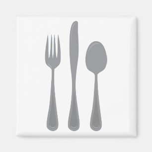 Fork Knife Spoon Magneet