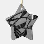 Fork Levitation Keramisch Ornament (Links)