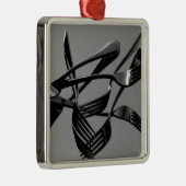 Fork Levitation Metalen Ornament (Rechts)