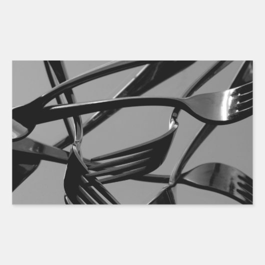 Fork Levitation Rechthoekige Sticker (Voorkant)