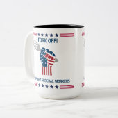 fork off coffee-Mok Tweekleurige Koffiemok (Voorkant links)