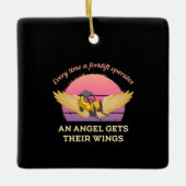 Forklift Angel Keramisch Ornament (Voorkant)