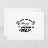 Forklift Cadeft Feestdagenkaart (Voorkant / Achterkant)