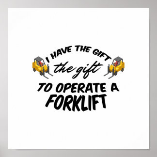 Forklift Cadeft Poster