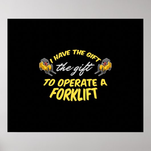 Forklift Cadeft Poster (Voorkant)