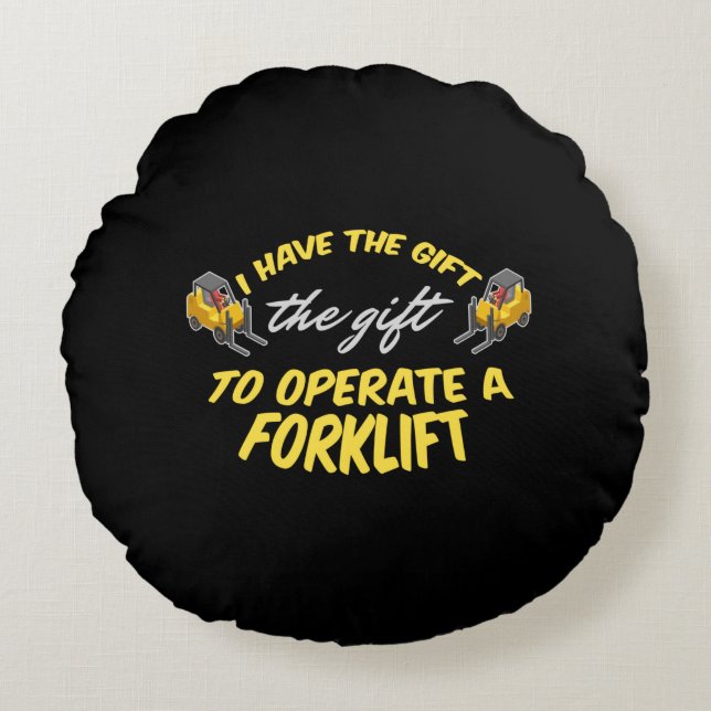 Forklift Cadeft Rond Kussen (Voorkant)