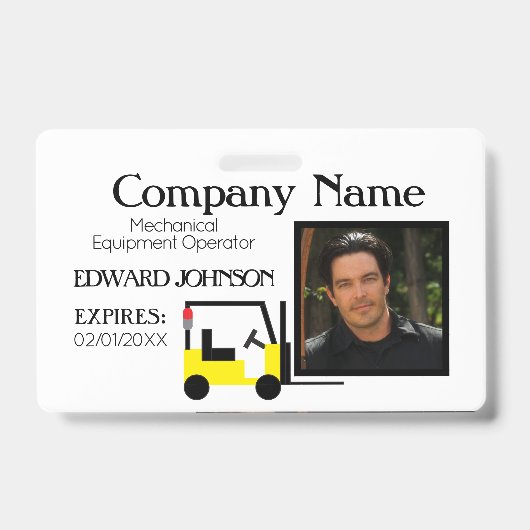 Forklift Company Employee 2 Badge (Voorzijde)