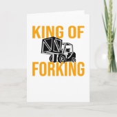 Forklift Driver Forklift Driver Forklift Saying Kaart (Voorkant)