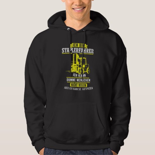 Forklift Driver Forklift Truck Hoodie (Voorkant)