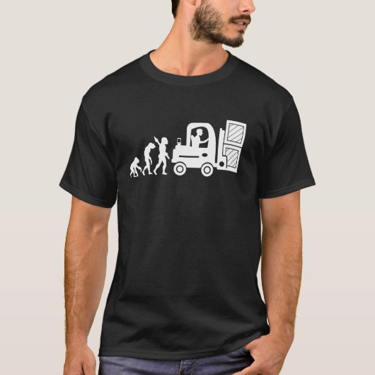 Forklift Driver Operator Construction Warehouse Ev T-shirt (Voorkant)