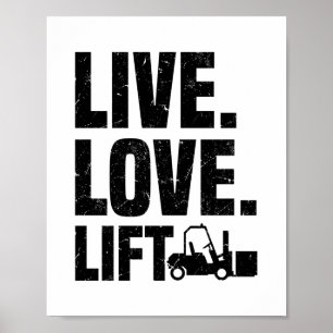 Forklift-driver   Schenkingen voor vorkhefbanen Poster