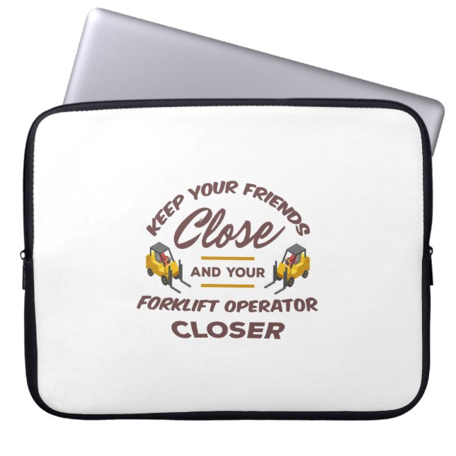Forklift Friends Laptop Sleeve (Voorkant)
