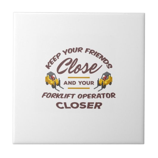 Forklift Friends Tegeltje (Voorkant)