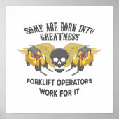 Forklift Greatness Poster (Voorkant)