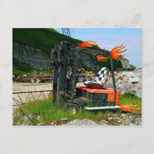 Forklift Hotrod, Nederlandse haven, Alaska Briefkaart