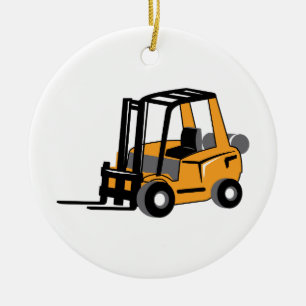 FORKLIFT KERAMISCH ORNAMENT