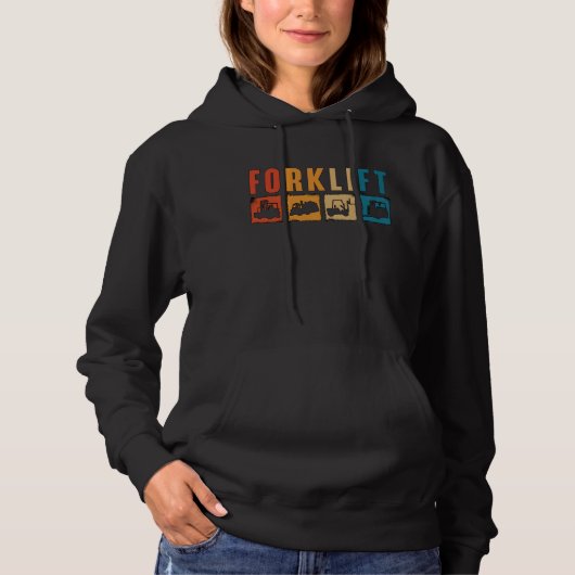 Forklift Operator Forklift Quote Driver Worker Hoodie (Voorkant)
